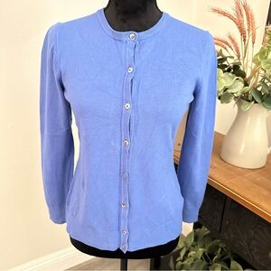 Jones New York Periwinkle Blue Knit Sweater/Cardigan, Women’s Size Small